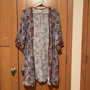 Maurices Multicolor Paisley Kimono
